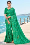 Manjyot By Vallabhi Brasso Printed Wedding Wear Saree Wholesale Price In Surat
